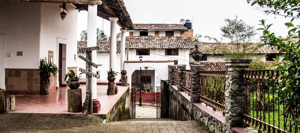 historic old buildings in charming mexican town