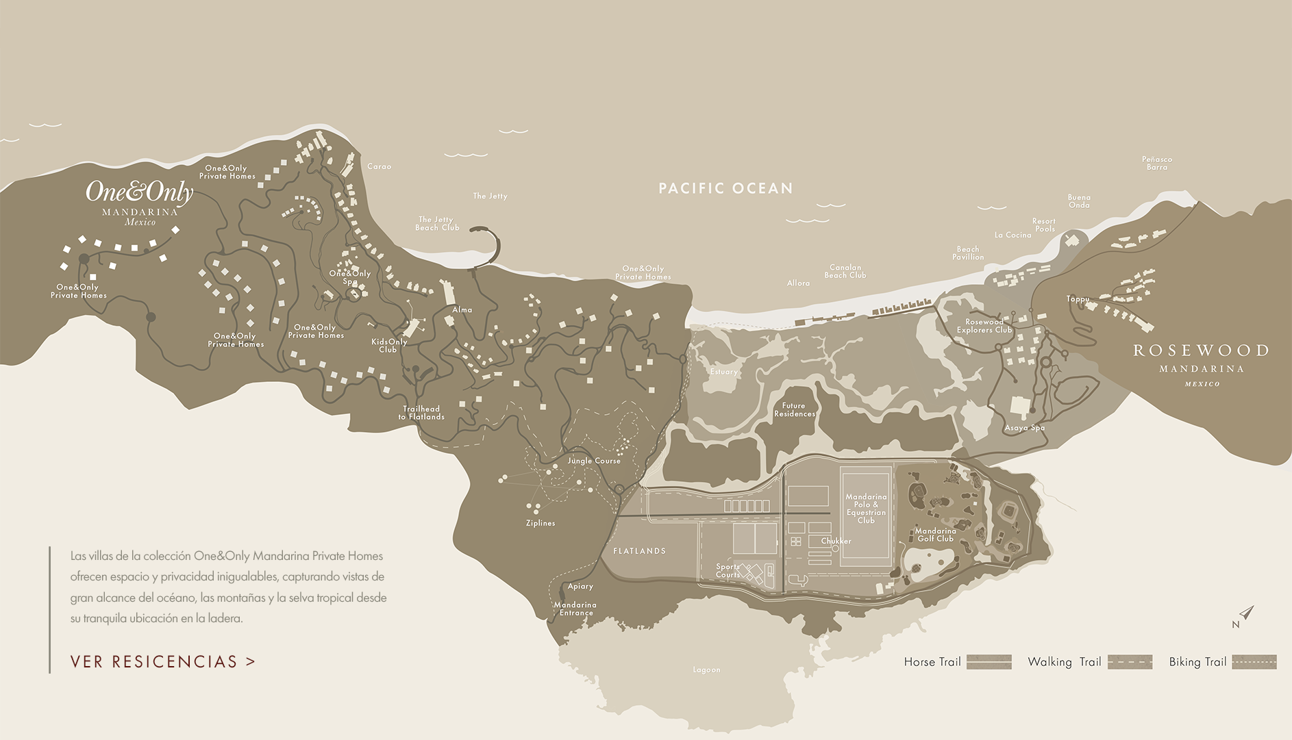 Map of Mandarina, Mexico