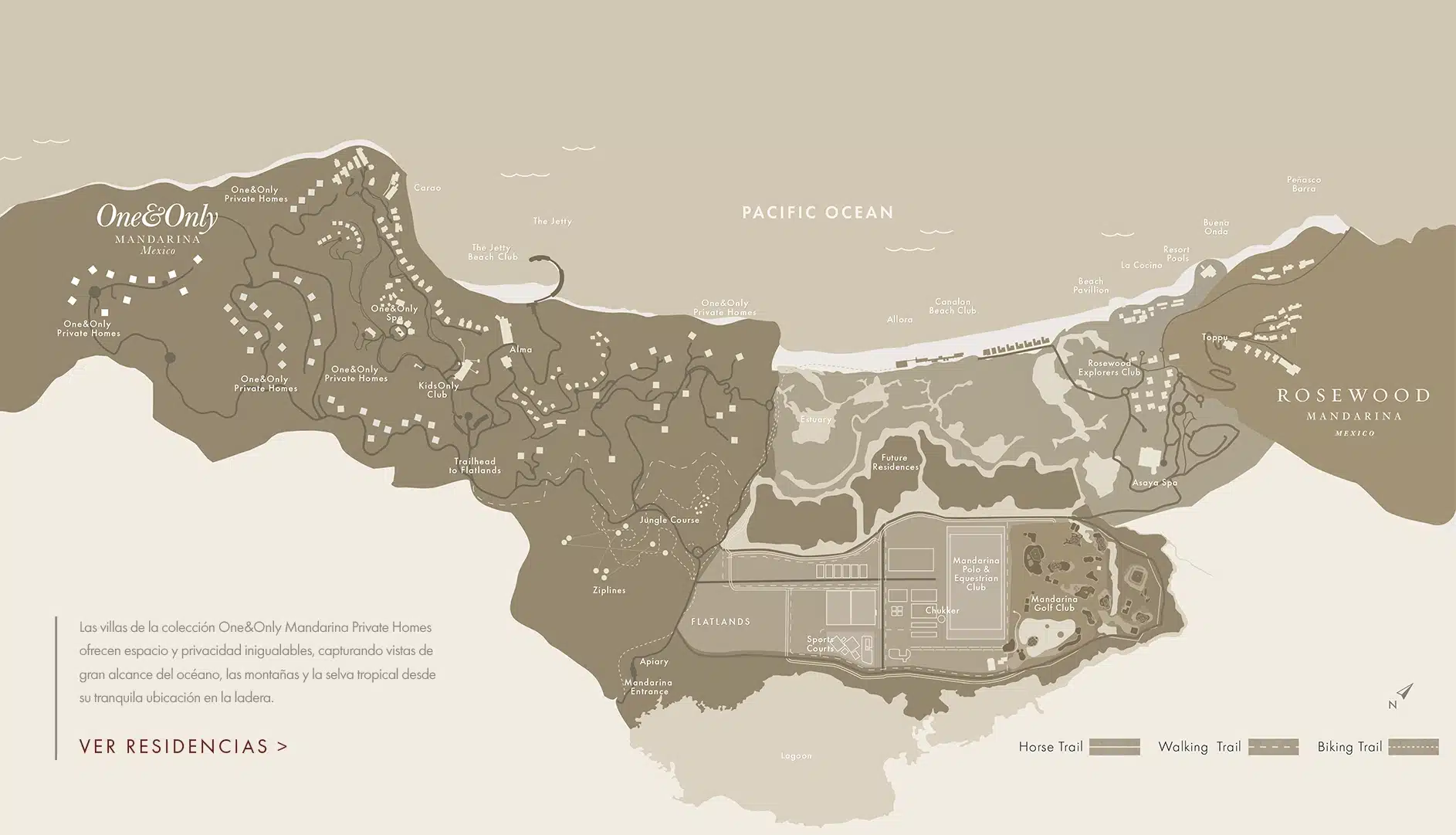 Map of Mandarina, Mexico
