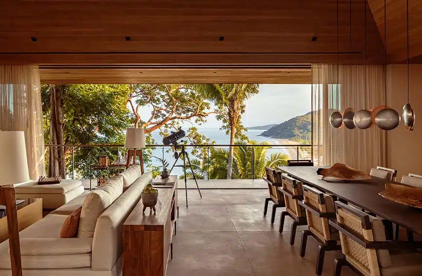 Interior living room in a Mandarina residence